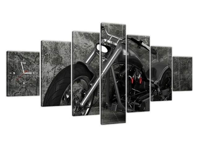 Dizajnové nástenné hodiny Motocykel