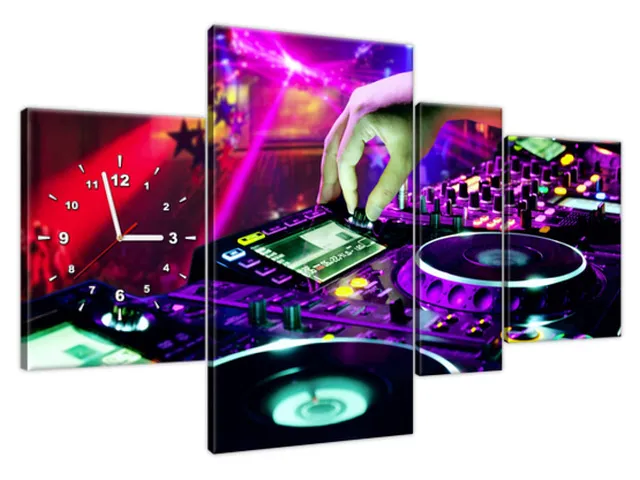 Obraz s hodinami DJ sequence celoročný set