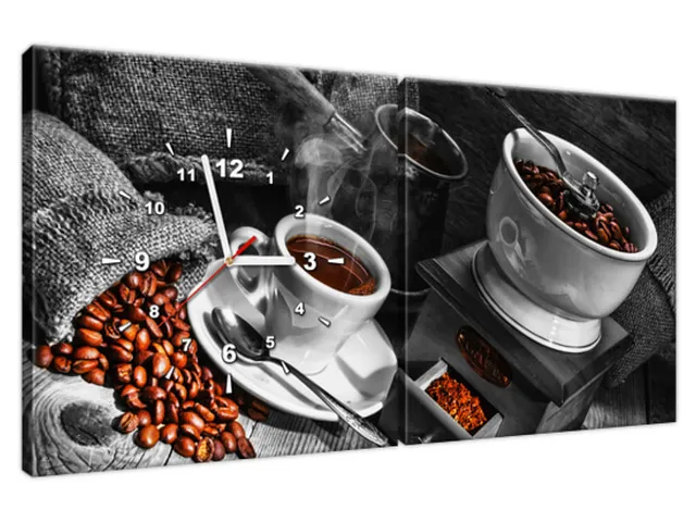 Nástenné hodiny do kuchyne Káva arabica