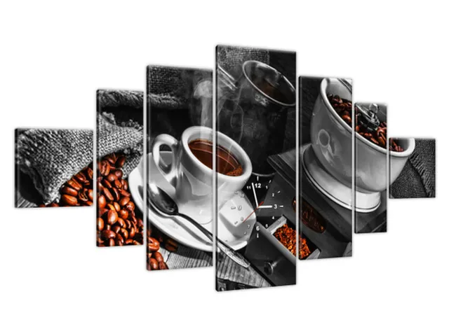 Nástenné hodiny do kuchyne Káva arabica
