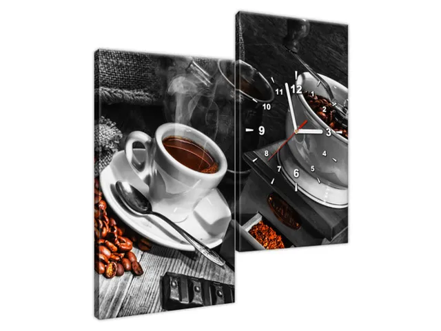Nástenné hodiny do kuchyne Káva arabica