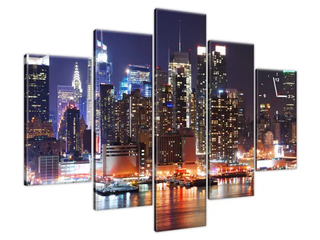 Obraz s hodinami do chodby New York