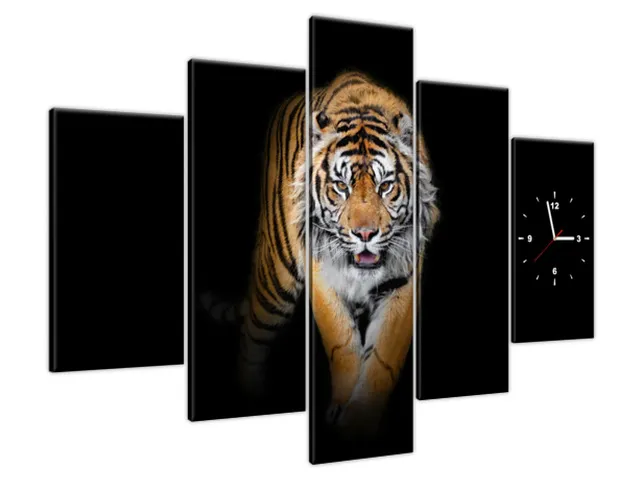 Dizajnové nástenné hodiny Tiger