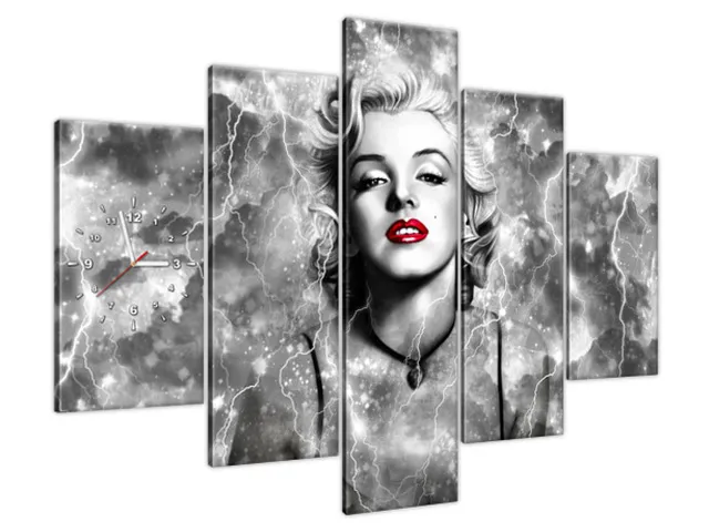 Obraz Marylin Monroe s hodinami elektrizuje