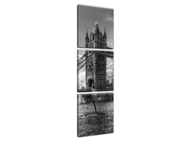 Moderný obraz s hodinami Tower Bridge