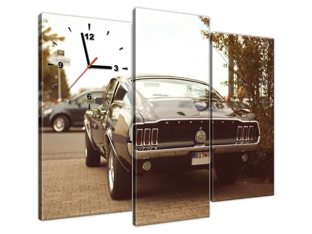 Obraz s hodinami Ford Mustang - 55laney69