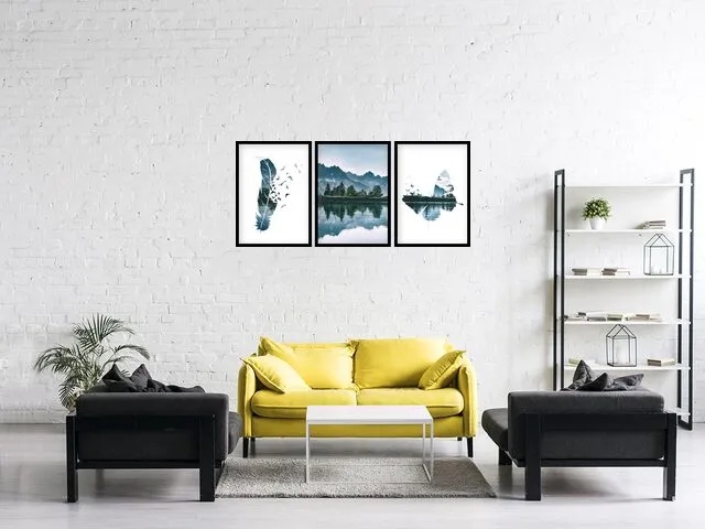 Obraz v ráme Horská krajinka